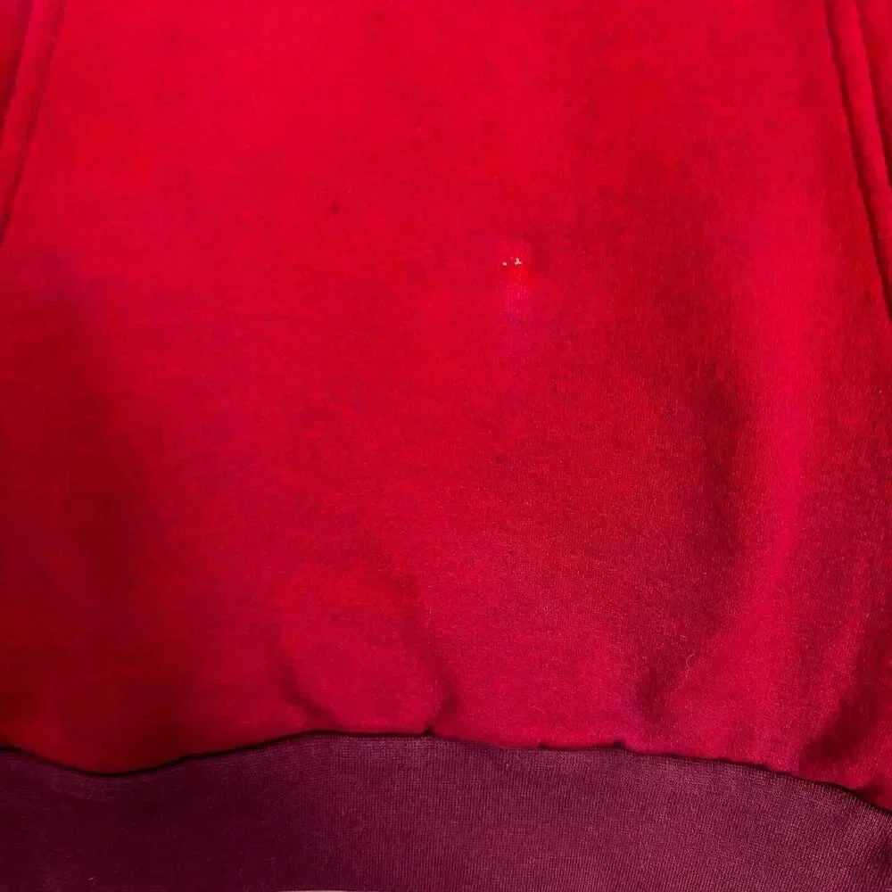 Adidas Sweatshirt Mens Medium Red Ombre Pullover Hoodie Logo Outdoors‎ Gorpcore